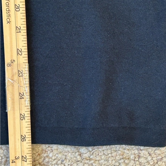 Black and Gray Zip Up Sweater Cozy and Classic - Picture 8 of 9